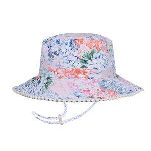Millymook Girls Bucket Sun Swim Hat Floral Hydrangeas Imogen 2-5 yrs Kids